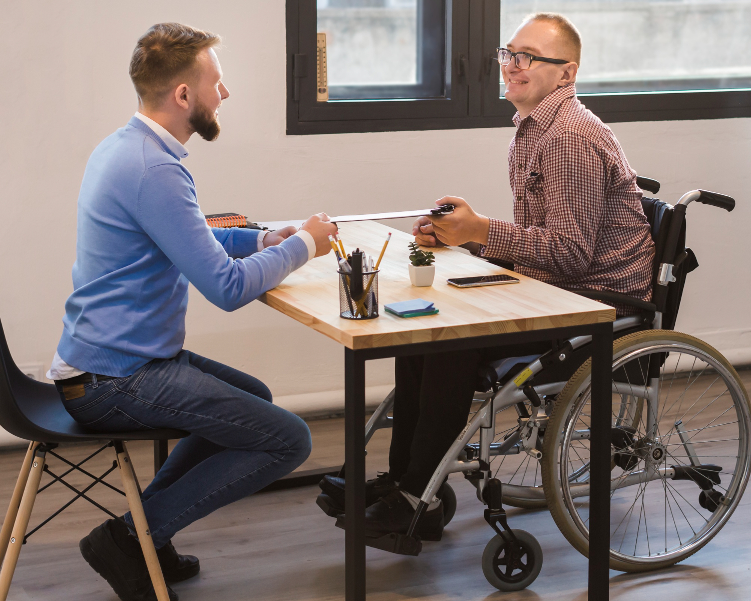 representative payee talking finances with disabled person eccm